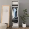 vidaXL Szafa betonowa szara 50×50×200 cm płyta wiórowa Podgląd zdjęcia produktu 2