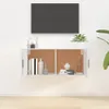 vidaXL Meuble TV mural blanc 100x34,5x40 cm Voir les images du produit 3