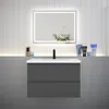 Badezimmermöbel 80cm CINIC-Serie Mineralguss Waschtisch mit Produktbild-Vorschau 2