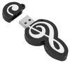 USB kľúč Black Note Appearance, roztomilý USB kľúč na hudbu Náhľad obrázku produktu 5