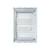 The interior of a white electrical distribution box. Anteprima dell’immagine prodotto