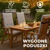 Pillows24 Poduszka na krzesła ogrodowe -120x50x8 cm / Podgląd zdjęcia produktu 2