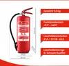 FireLoq 6L fluorfrei Schaum Feuerlöscher für Brandklasse AB Produktbild-Vorschau 2