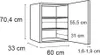 Optifit Hängeschrank Ingvar420 BxTxH 60 x 34,9 x 70,4 cm Produktbild-Vorschau 5