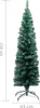 vidaXL Künstlicher Weihnachtsbaum Schlank mit Ständer Grün Produktbild-Vorschau 11