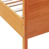 vidaXL Lit en bois massif sans matelas pin brun cireux Voir les images du produit 5