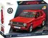 The image shows the packaging of a COBI Volkswagen Golf building block set. Náhled obrázku produktu