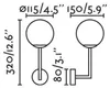 Faro 63505, Oberfläche, 1 Glühbirne(n), G9, IP44, Gold Produktbild-Vorschau 6