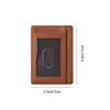 OKWISH Echtleder Slim Wallet Portmonee mit RFID Produktbild-Vorschau 2