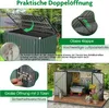 Pojemnik na odpady COSTWAY na 2 pojemniki na odpady, Podgląd zdjęcia produktu 4