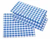 Landhaus Tischdecke 10 mm Karo blau-weiß 110 x 110 Produktbild-Vorschau 2