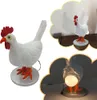 Collage of images showing a chicken-shaped lamp. Podgląd zdjęcia produktu