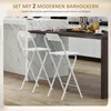 HOMCOM Barhocker 2er Set, Klappbar Barstuhl mit Produktbild-Vorschau 5