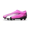 Puma Ultra Match LL FG/AG Jugend Fußballschuhe Kinder pink Produktbild-Vorschau 3