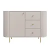AX LIVING Kommode Halay Beige, 1 Tür & 3 Schubladen Moderne Produktbild-Vorschau 1