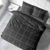 Bettwäsche 200x220 cm Karomuster kariert schwarz Biber Produktbild-Vorschau 4