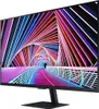 A Samsung monitor displaying a colorful abstract image. Produktbild-Vorschau