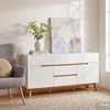home24 Sideboard - Eiche Teilmassiv Produktbild-Vorschau 3