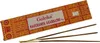 A box of Goloka Nag Champa incense sticks with three sticks in the foreground. Voir les images du produit