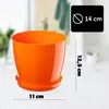 KADAX Doniczka z Podstawką Plastikowa Osłonka Donica 14cm Podgląd zdjęcia produktu 2