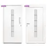 vidaXL Haustür Aluminium und PVC Weiß 110x210 cm Produktbild-Vorschau 7