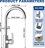 XINZI Küchenarmatur Hochwertig, Wasserhahn Küche 360° Produktbild-Vorschau 2