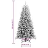 vidaXL Sapin de Noël artificiel enneigé 120 cm PVC&PE Voir les images du produit 12