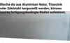 A metal sheet with text overlay. Produktbild-Vorschau