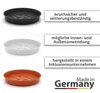 Plastard Untersetzer 5er Set Ø 12 cm Anthrazit - Blumentopf Produktbild-Vorschau 6