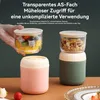 2pcs  Doppelstöckiger Edelstahl-Frühstücksbecher, Produktbild-Vorschau 4