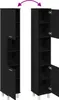 Badschrank Schwarz Eiche 30x30x179 cm Holzwerkstoff, Produktbild-Vorschau 9