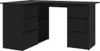 vidaXL Eckschreibtisch Schwarz 145x100x76 cm Holzwerkstoff Produktbild-Vorschau 8