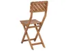 A wooden folding chair is shown from the back against a white background. Náhled obrázku produktu