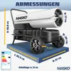 MASKO® Heizkanone 30kW Diesel Bautrockner Bauheizer Produktbild-Vorschau 9