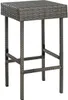 A single bar stool made of polyrattan. Produktbild-Vorschau
