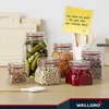 WELLGRO Einmachgläser mit Bügelverschluss eckig 1540ml - Produktbild-Vorschau 5