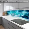 Küchenrückwand Ozeanwelle 60x300 cm – monolithische Produktbild-Vorschau 3