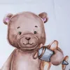 Dětské povlečení Medvídek s měsícem a hvězdami, letadlo, Náhled obrázku produktu 3