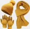 3er-Pack Winter Beanie Schal Touchscreen Warme Handschuhe Produktbild-Vorschau 1