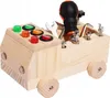 MONTESSORI Sensory Wooden manipulative LED car board Voir les images du produit 2