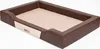 A brown and beige dog bed is shown on a white background. Anteprima dell’immagine prodotto