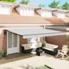 vidaXL Markise Anthrazit 4,5 × 3,5 m Metall Produktbild-Vorschau 1