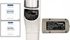 A collage of product images showing instructional leaflets and the device itself with its label. Voir les images du produit