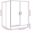 A diagram showing the dimensions of a cabinet. Produktbild-Vorschau
