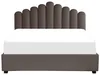 BELIANI Polsterbett Taupe Samtstoff 180 x 200 cm Produktbild-Vorschau 4