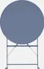 A top-down view of a round, foldable bistro table with a metal frame. Anteprima dell’immagine prodotto