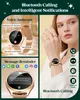 Damen Smartwatch rund mit Metallarmband 1.27 Zoll Produktbild-Vorschau 4