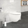 Závěsný klozet LuxeBath bez okrajů, bílý, krátký, tornádo Náhled obrázku produktu 1
