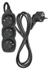 Prodlužovací kabel 1,5 m / 3 zásuvky / černý / PVC / 1 mm2 Náhled obrázku produktu