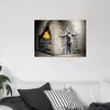Giallobus - Il bambino e la neve - Banksy - 100L x 70l cm - Anteprima dell’immagine prodotto 4